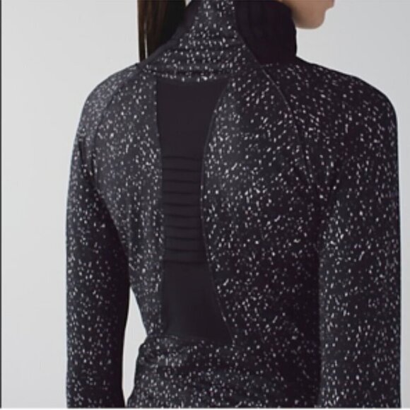 Lululemon Go The Distance 1/2 Zip  Mink Berry Black Size 6 - Picture 1 of 10